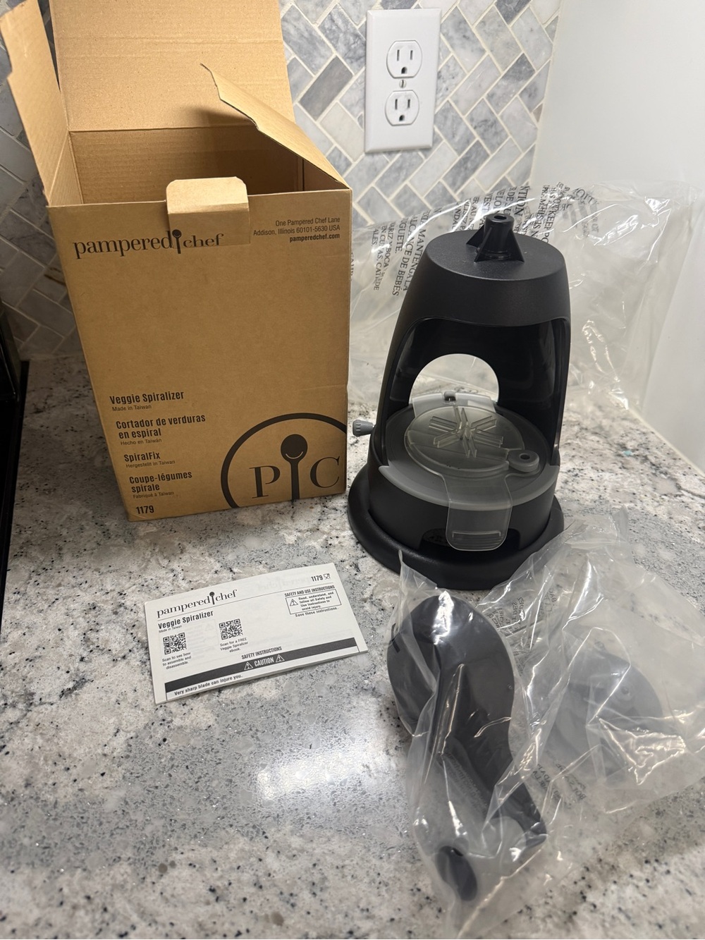 Pampered Chef Veggie Spiralizer - New, unused. In original packaging
